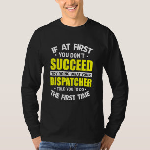 911 Dispatcher Appreciation First Responder Gold L T-Shirt