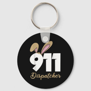 911 Dispatcher Easter Pullover Hoodie Keychain