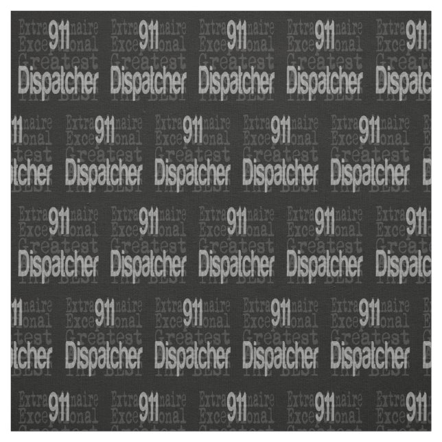 911 Dispatcher Extraordinaire Fabric (Swatch)