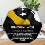 911 Dispatcher Of The Year Custom Thin Gold Line Acrylic Award<br><div class="desc">Celebrate and show your appreciation to an outstanding Dispatcher with this Thin Gold Line Dispatcher Of The Year Award - American flag design in Dispatcher Flag colors , modern black gold design with custom fire, emergency or police department logo. Personalize this dispatcher award with dispatchers name, text with law enforcement,...</div>