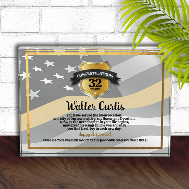 911 Dispatcher Personalized Retirement Award (Creator Uploaded)