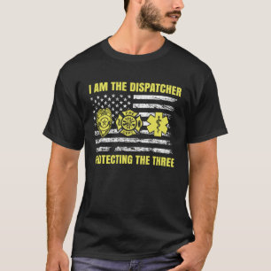 911 Dispatcher Thin Yellow Line Dispatch US Americ T-Shirt