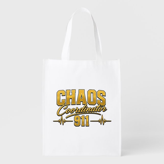 911 Dispatcher Tote Bag | Chaos Coordinator (Front)
