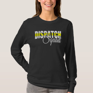 911 Dispatcher Usa Flag Thin Yellow Line Dispatch T-Shirt