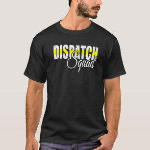 911 Dispatcher Usa Flag Thin Yellow Line Dispatch  T-Shirt