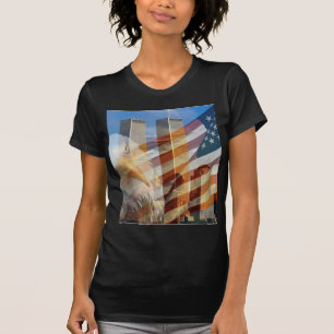 911 eagle flag towers T-Shirt