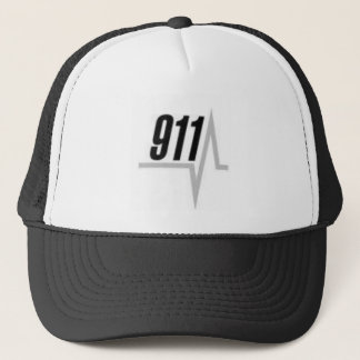 911 EKG strip Trucker Hat