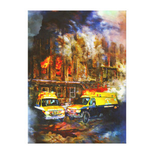 "911 Emergency" Canvas Print