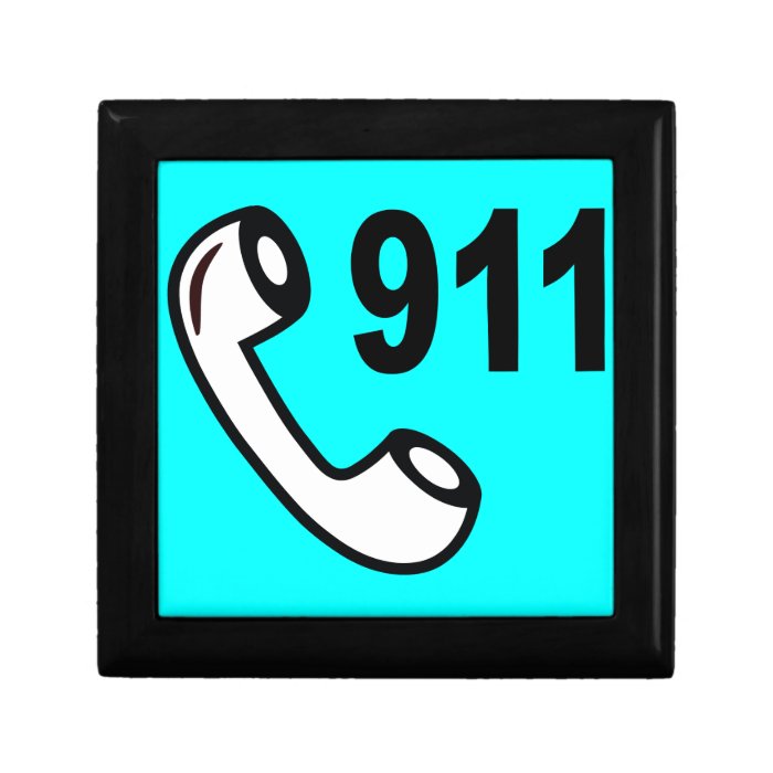 911 EMERGENCY PHONE NUMBER MEDICAL HELP SHOUTOUT GIFT BOXES