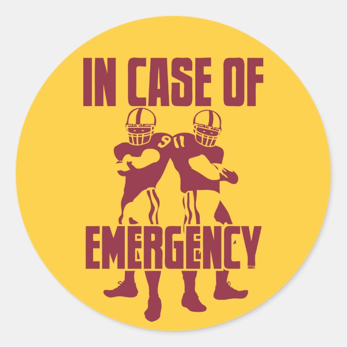 911 Emergency Sticker