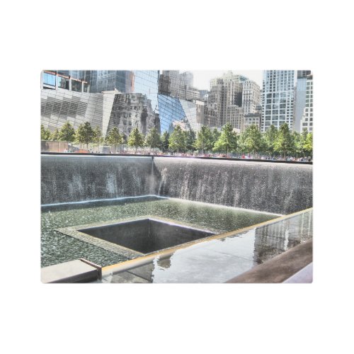 911 Ground Zero Memorial Metal Print