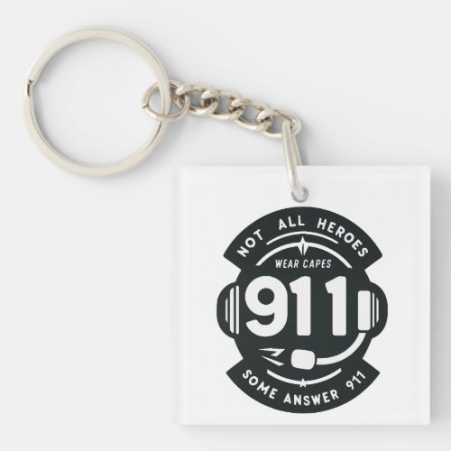911 Heroes Keychain