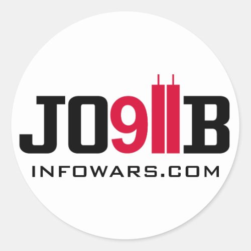 911 INSIDEJOB infowarscom Classic Round Sticker