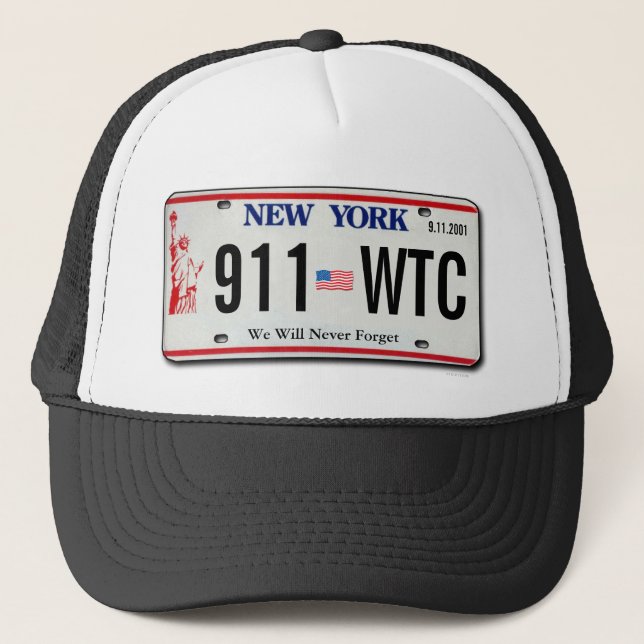 911 Memorial NY License Plate Hat (Front)