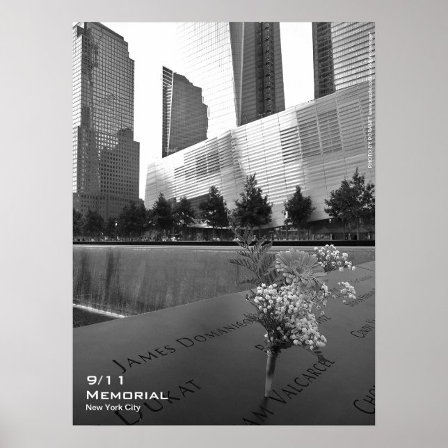 911 Memorial NYC Poster 18x24 BW5 (Front)