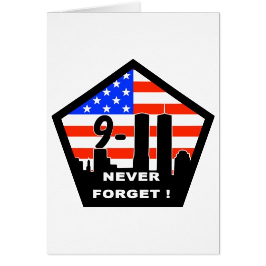 911 never forget cards (Front)