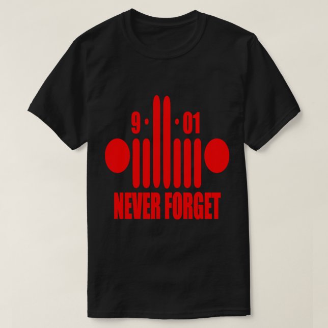 911 NEVER FORGET ,Flight 93 National Memorial,911  T-Shirt (Design Front)