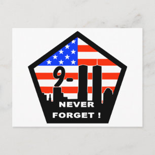 911 never forget postcard