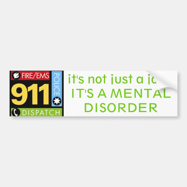 911 Operator Bumper Sticker (Front)