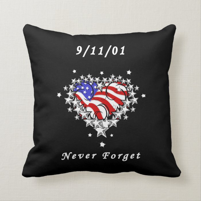 911 Tattoo Never Forget Pillows