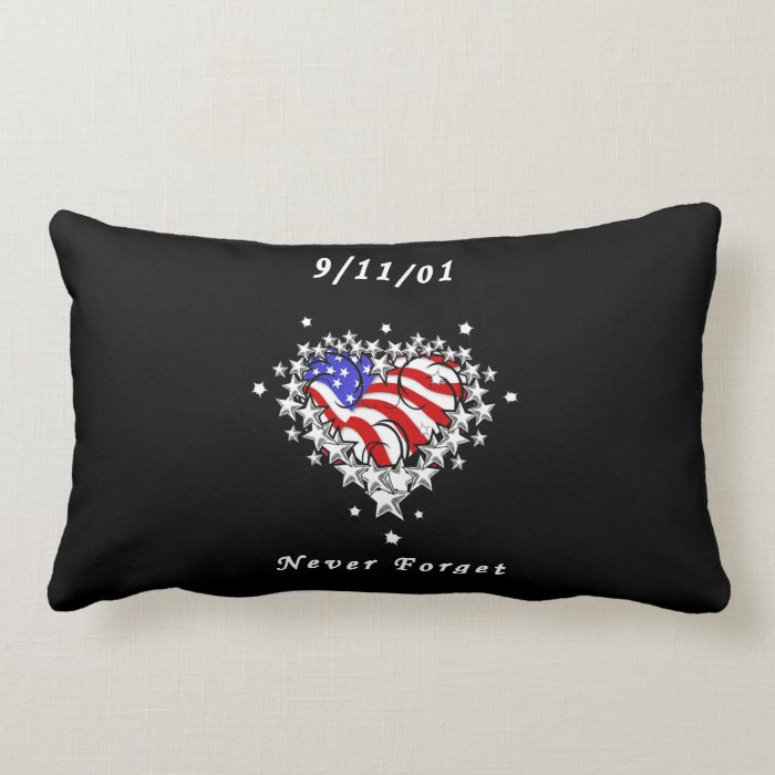 911 Tattoo Never Forget Throw Pillow
