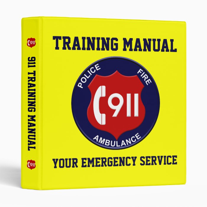 911 Training & Manual Binder