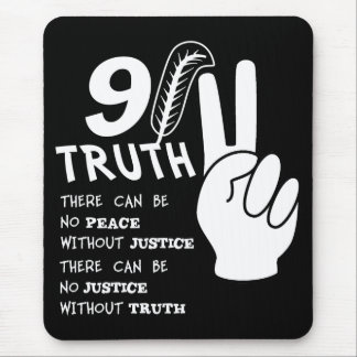 911 Truth No Peace Without Justice mousepad