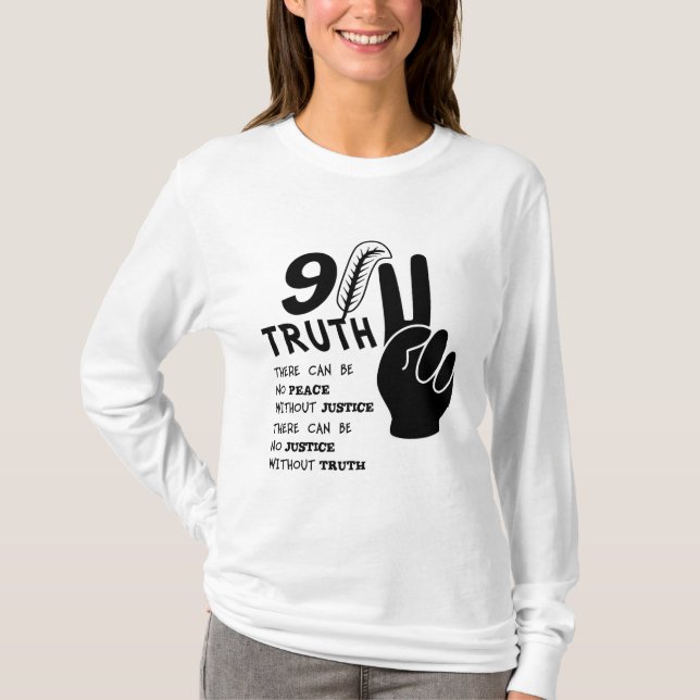 911 Truth No Peace Without Justice T-Shirt (Front)