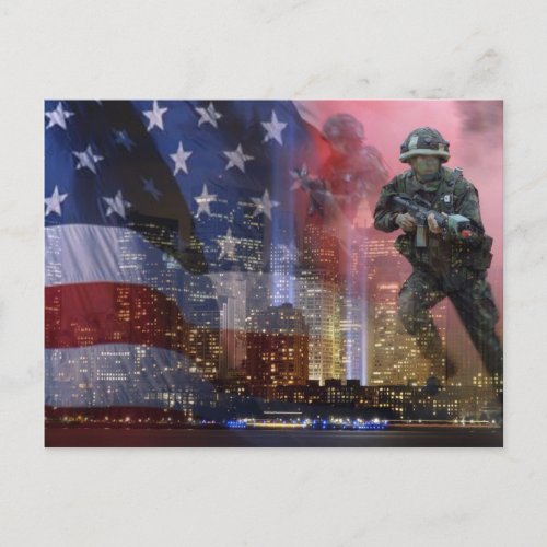 911 Twin Towers Postcard