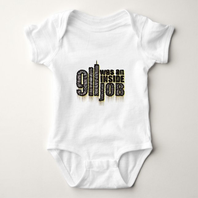 911 Was an Inside Job Baby Bodysuit (Front)