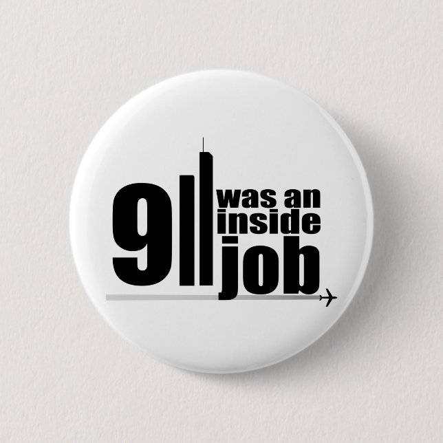 911 was an inside job button (Front)