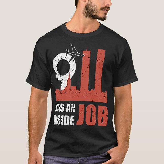 911 Was An Inside Job geek t-shirts (Front)