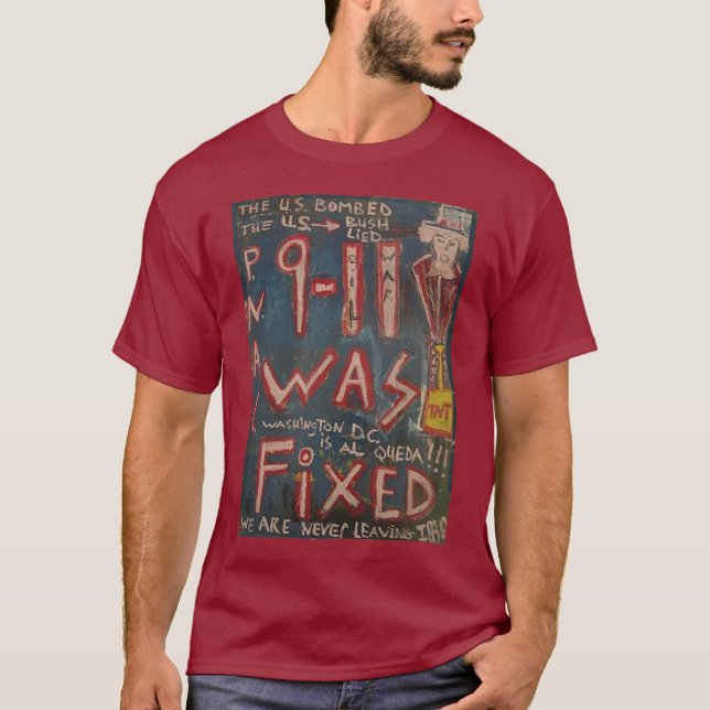 911 WAS FIXED BLUE T-Shirt (Front)