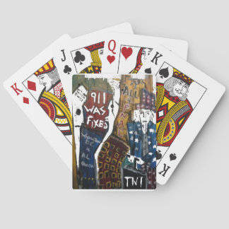 911 WAS FIXED WOOD SUPPORTS POKER CARDS