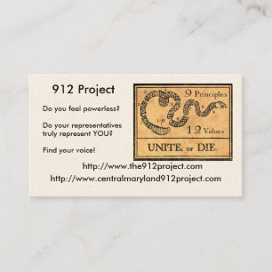 912 Project Business Card
