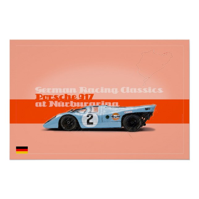 917 at the Nurburgring Poster (Front)