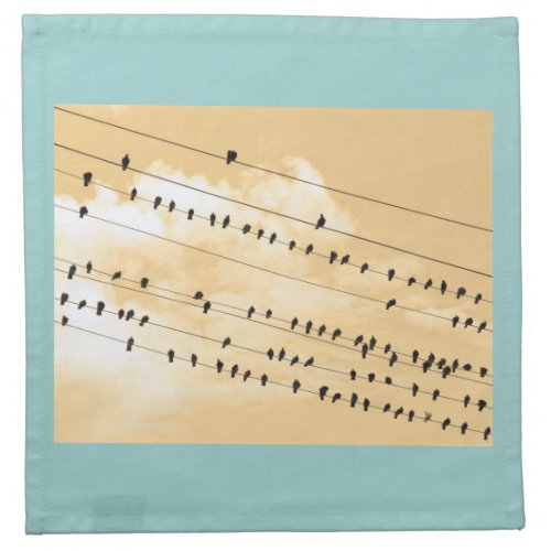 911 birds cloth napkin