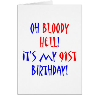 91 Bloody Hell Cards