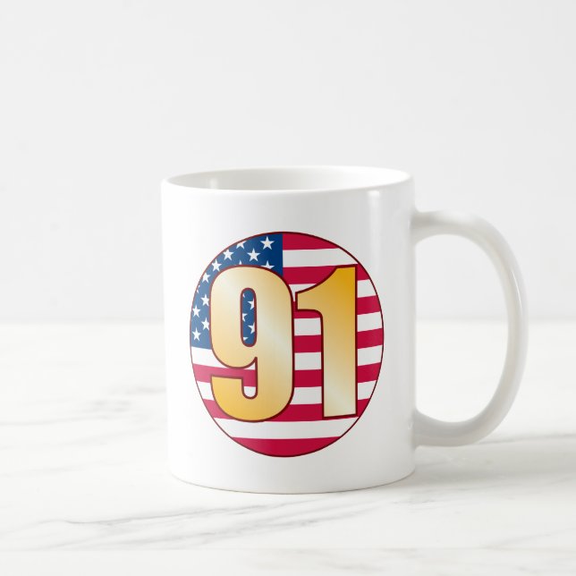 91 USA Gold Coffee Mug (Right)
