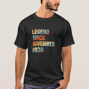 91st Birthday 91 Year Old Legend Since November 19 T-Shirt