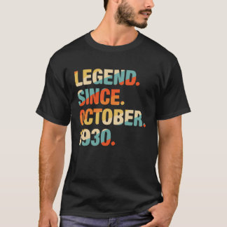 91st Birthday 91 Year Old Legend Since October 19 T-Shirt