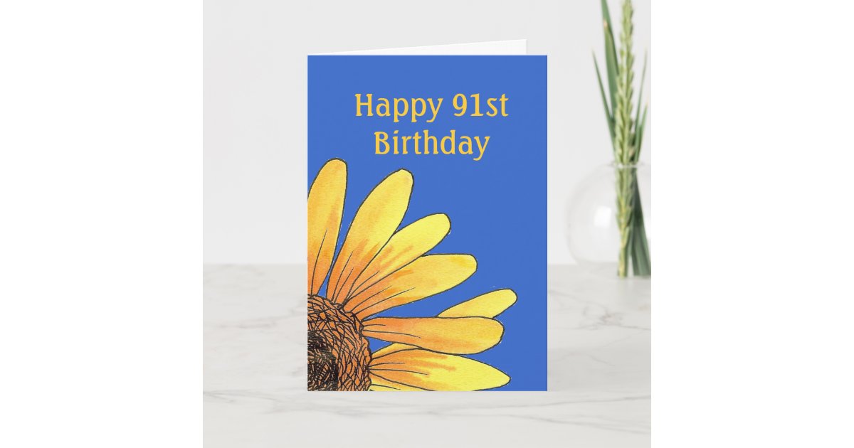 91st Birthday Card | Zazzle