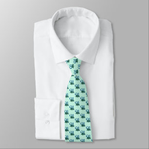 91st Birthday or Anniversary Peacock Feathers Neck Tie