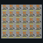 91st Birthday: Spooky Halloween Theme, Custom Name Wrapping Paper<br><div class="desc">This scary and spooky Hallowe'en birthday themed wrapping paper design features a large number "91" and the message "HAPPY BIRTHDAY, ", plus a custom name. There are also depictions of a bat and a ghost on the front. Wrapping paper like this might be a fun way to wrap gifts that...</div>