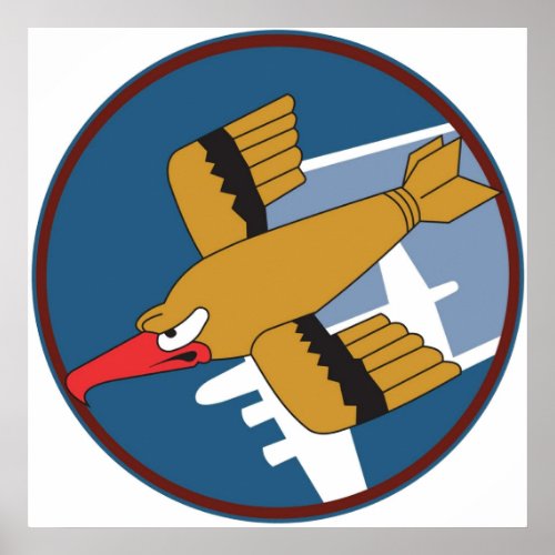 91st Bombardment Group USAAF  Clean Style Poster