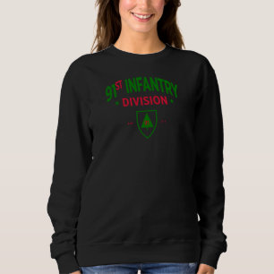 91st Infantry Division - US Military Women Sweatshirt