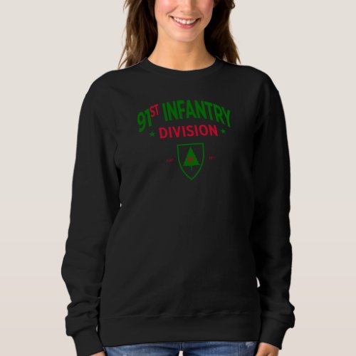 91st Infantry Division _ US Military Women Sweatshirt