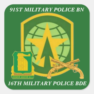 91ST MILITARY POLICE BN 16TH MP BDE STICKERS