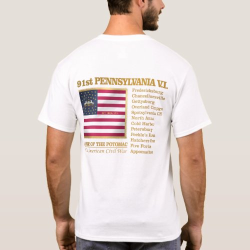 91st Pennsylvania Volunteer Infantry BH T_Shirt