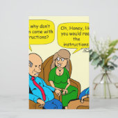 923 read the instructions couples cartoon (Standing Front)